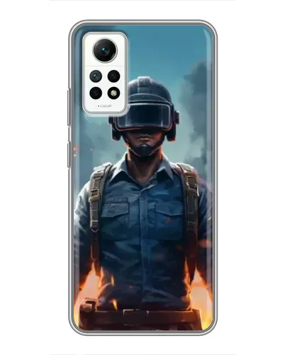 Чехол для Xiaomi Redmi Note 12 Pro (4g) с картинкой «PUBG — реалистичный герой»