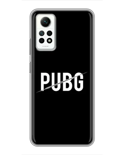 Чехол для Xiaomi Redmi Note 12 Pro (4g) с картинкой «PUBG — белый логотип»