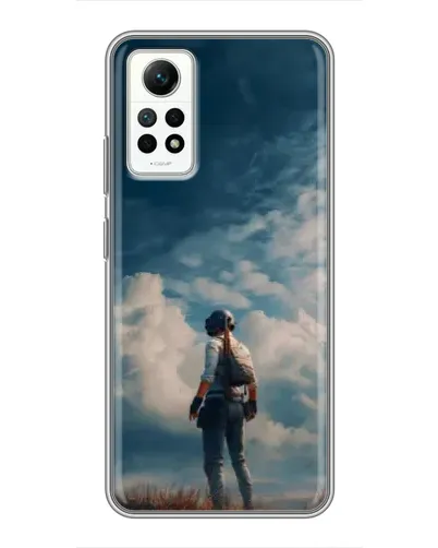 Чехол для Xiaomi Redmi Note 12 Pro (4g) с картинкой «Герой PUBG на скале»