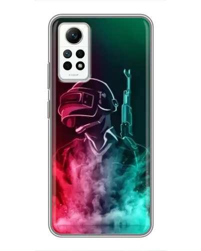 Чехол для Xiaomi Redmi Note 12 Pro (4g) с картинкой «PUBG — огненный воин»