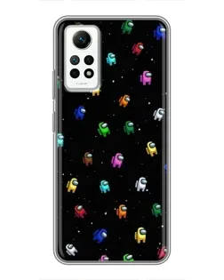 Чохол для Xiaomi Redmi Note 12 Pro (4g) з картинкою «Екіпаж Among Us»
