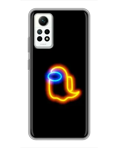 Чехол для Xiaomi Redmi Note 12 Pro (4g) с картинкой «Among Us неоновое сияние»