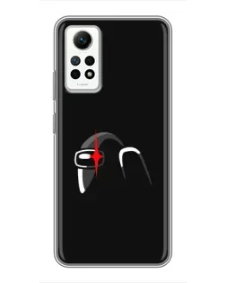Чохол для Xiaomi Redmi Note 12 Pro (4g) з картинкою «Among Us шолом»