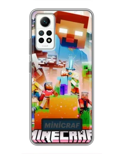 Чохол для Xiaomi Redmi Note 12 Pro (4g) з картинкою «Minecraft герої гри» Чохол для Xiaomi Redmi Note 12 Pro (4g) з картинкою «Minecraft герої гри»