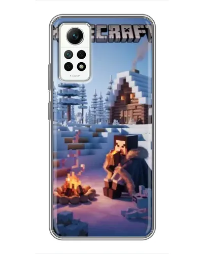 Чохол для Xiaomi Redmi Note 12 Pro (4g) з картинкою «Зимовий Minecraft» Чохол для Xiaomi Redmi Note 12 Pro (4g) з картинкою «Зимовий Minecraft»