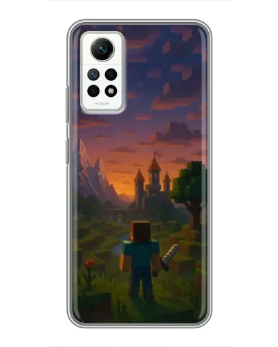 Чохол для Xiaomi Redmi Note 12 Pro (4g) з картинкою «Стів біля вежі» Чохол для Xiaomi Redmi Note 12 Pro (4g) з картинкою «Стів біля вежі»