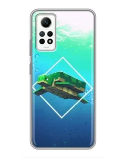 Чехол для Xiaomi Redmi Note 12 Pro (4g) с картинкой «Черепаха Minecraft» Чехол для Xiaomi Redmi Note 12 Pro (4g) с картинкой «Черепаха Minecraft»