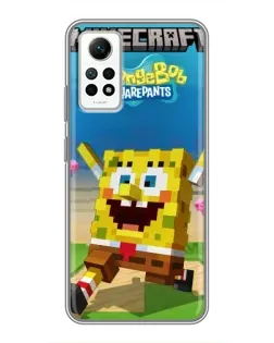 Чехол для Xiaomi Redmi Note 12 Pro (4g) с картинкой «Губка Боб Minecraft» Чехол для Xiaomi Redmi Note 12 Pro (4g) с картинкой «Губка Боб Minecraft»