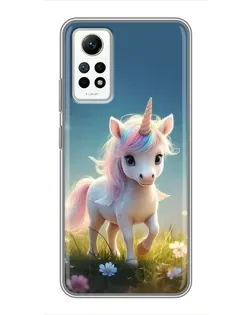 Чехол для Xiaomi Redmi Note 12 Pro (4g) с картинкой «Единорог на поляне» Чехол для Xiaomi Redmi Note 12 Pro (4g) с картинкой «Единорог на поляне»