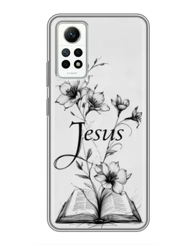Чехол для Xiaomi Redmi Note 12 Pro (4g) с картинкой «Цветы и Библия» Чехол для Xiaomi Redmi Note 12 Pro (4g) с картинкой «Цветы и Библия»