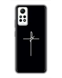 Чехол для Xiaomi Redmi Note 12 Pro (4g) с картинкой «Тонкий крест»
