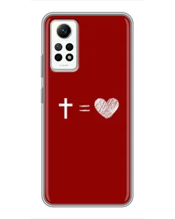 Чехол для Xiaomi Redmi Note 12 Pro (4g) с картинкой «Уравнение любви»