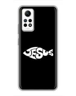 Чехол для Xiaomi Redmi Note 12 Pro (4g) с картинкой «Рыба Jesus»