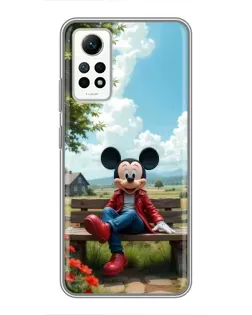 Чехол для Xiaomi Redmi Note 12 Pro (4g) с картинкой «Микки на скамейке» Чехол для Xiaomi Redmi Note 12 Pro (4g) с картинкой «Микки на скамейке»