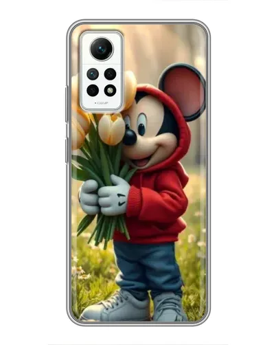 Чехол для Xiaomi Redmi Note 12 Pro (4g) с картинкой «Микки с тюльпанами» Чехол для Xiaomi Redmi Note 12 Pro (4g) с картинкой «Микки с тюльпанами»