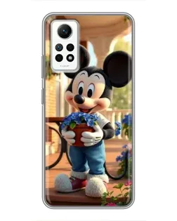 Чехол для Xiaomi Redmi Note 12 Pro (4g) с картинкой «Микки садовод» Чехол для Xiaomi Redmi Note 12 Pro (4g) с картинкой «Микки садовод»