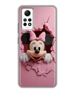 Чехол для Xiaomi Redmi Note 12 Pro (4g) с картинкой «Минни сквозь стену» Чехол для Xiaomi Redmi Note 12 Pro (4g) с картинкой «Минни сквозь стену»