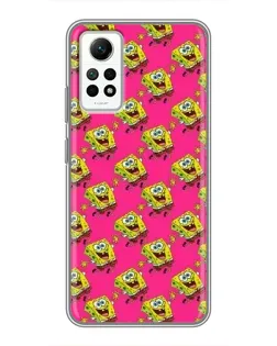Чехол для Xiaomi Redmi Note 12 Pro (4g) с картинкой «Розовый паттерн»