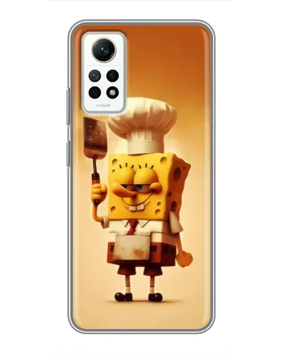 Чехол для Xiaomi Redmi Note 12 Pro (4g) с картинкой «Губка Боб повар»