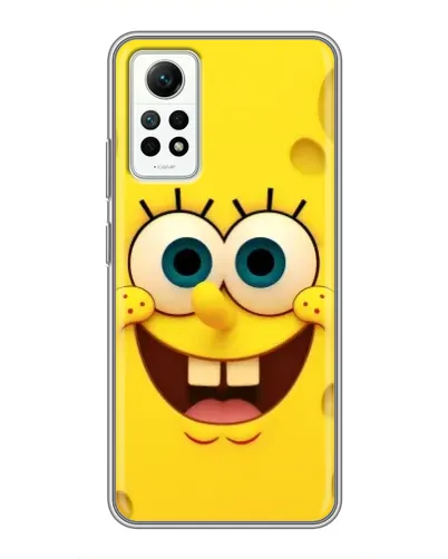 Чехол для Xiaomi Redmi Note 12 Pro (4g) с картинкой «Губка Боб улыбка»