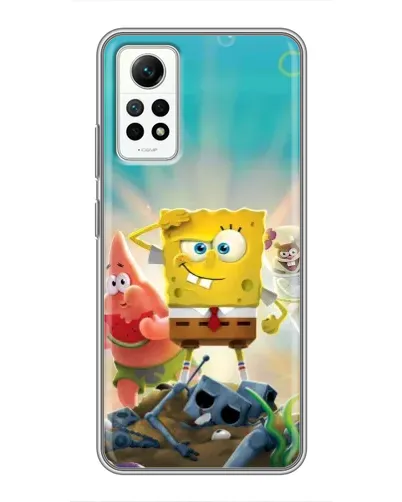 Чехол для Xiaomi Redmi Note 12 Pro (4g) с картинкой «Спанч Боб победитель»