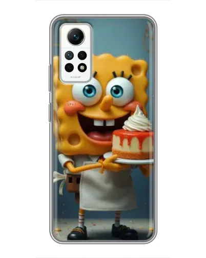 Чехол для Xiaomi Redmi Note 12 Pro (4g) с картинкой «Повар Спанч Боб»