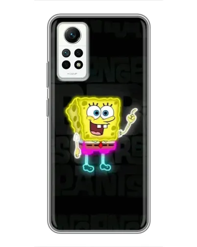Чехол для Xiaomi Redmi Note 12 Pro (4g) с картинкой «Неоновый Губка Боб»