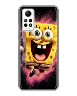Чехол для Xiaomi Redmi Note 12 Pro (4g) с картинкой «Взрывной Спанч Боб»