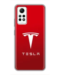 Чехол для Xiaomi Redmi Note 12 Pro (4g) с картинкой «Tesla Red Classic»
