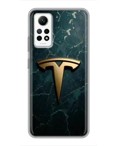 Чехол для Xiaomi Redmi Note 12 Pro (4g) с картинкой «Мраморная Tesla Gold»