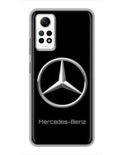 Чехол для Xiaomi Redmi Note 12 Pro (4g) с картинкой «Mercedes Silver Logo»