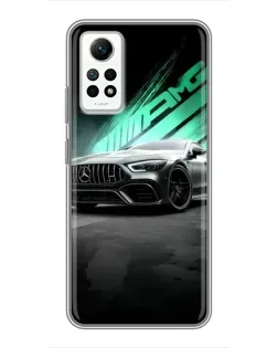 Чехол для Xiaomi Redmi Note 12 Pro (4g) с картинкой «Темный Mercedes AMG»