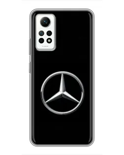 Чехол для Xiaomi Redmi Note 12 Pro (4g) с картинкой «Mercedes классический лого»