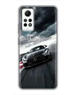 Чехол для Xiaomi Redmi Note 12 Pro (4g) с картинкой «Гоночный Mercedes AMG»