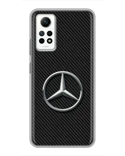 Чехол для Xiaomi Redmi Note 12 Pro (4g) с картинкой «Карбоновый Mercedes стиль»