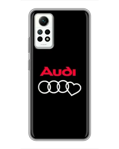 Чехол для Xiaomi Redmi Note 12 Pro (4g) с картинкой «Логотип Audi Heart»
