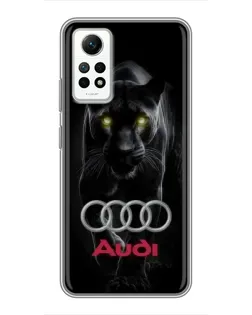 Чехол для Xiaomi Redmi Note 12 Pro (4g) с картинкой «Пантера и Audi»
