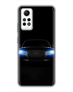 Чехол для Xiaomi Redmi Note 12 Pro (4g) с картинкой «Audi в неоне»