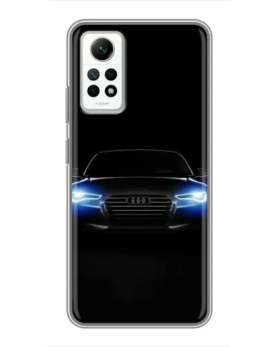 Чехол для Xiaomi Redmi Note 12 Pro (4g) с картинкой «Audi в неоне»
