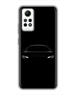 Чехол для Xiaomi Redmi Note 12 Pro (4g) с картинкой «Взгляд Audi в темноте»