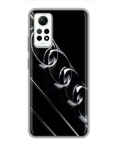 Чехол для Xiaomi Redmi Note 12 Pro (4g) с картинкой «Audi — абстрактные кольца»