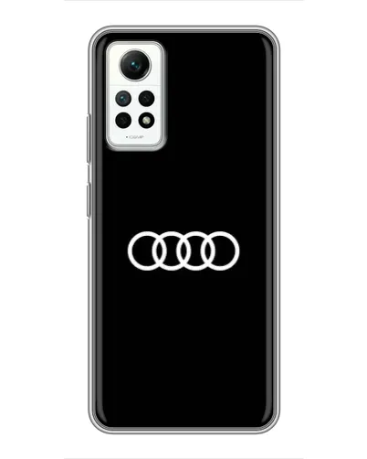 Чехол для Xiaomi Redmi Note 12 Pro (4g) с картинкой «Audi White Logo»