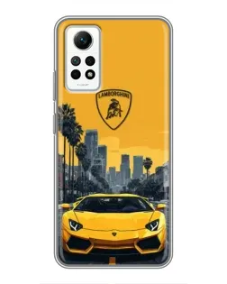 Чехол для Xiaomi Redmi Note 12 Pro (4g) с картинкой «Желтый Lamborghini город» Чехол для Xiaomi Redmi Note 12 Pro (4g) с картинкой «Желтый Lamborghini город»