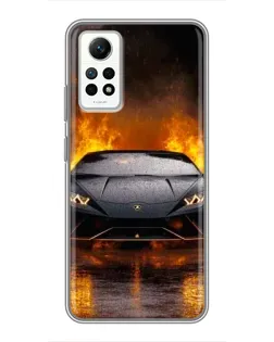Чехол для Xiaomi Redmi Note 12 Pro (4g) с картинкой «Lamborghini в огне» Чехол для Xiaomi Redmi Note 12 Pro (4g) с картинкой «Lamborghini в огне»