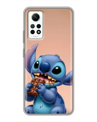 Чехол для Xiaomi Redmi Note 12 Pro (4g) с картинкой «Стич ест шоколад»
