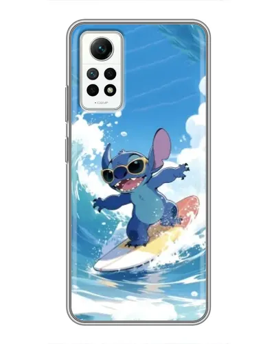 Чехол для Xiaomi Redmi Note 12 Pro (4g) с картинкой «Стич на волне»