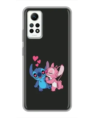 Чехол для Xiaomi Redmi Note 12 Pro (4g) с картинкой «Анжел целует Стича»