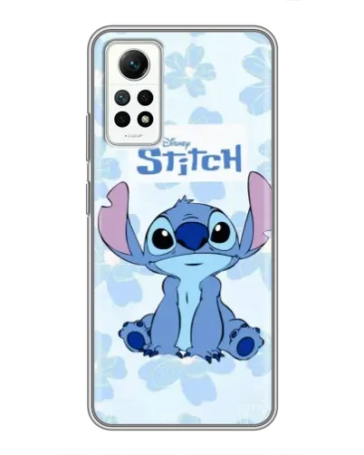 Чехол для Xiaomi Redmi Note 12 Pro (4g) с картинкой «Stitch среди цветов»