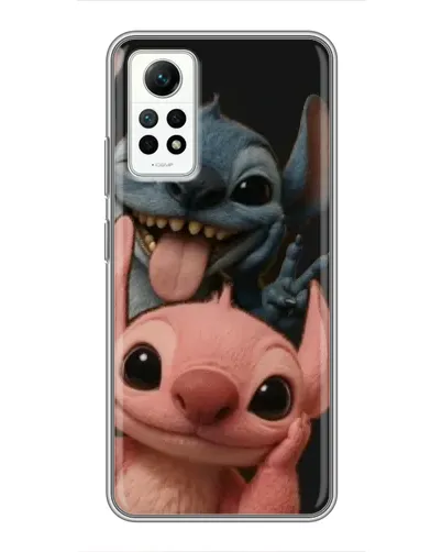 Чехол для Xiaomi Redmi Note 12 Pro (4g) с картинкой «Стич и Ангел»