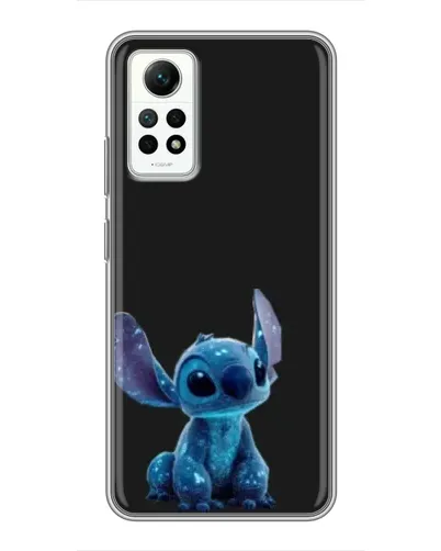 Чехол для Xiaomi Redmi Note 12 Pro (4g) с картинкой «Стич на черном»